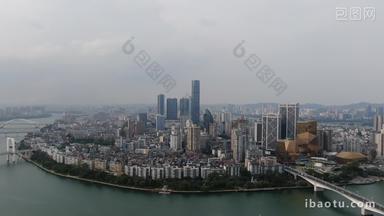 广西柳州地王大厦第一高楼航拍